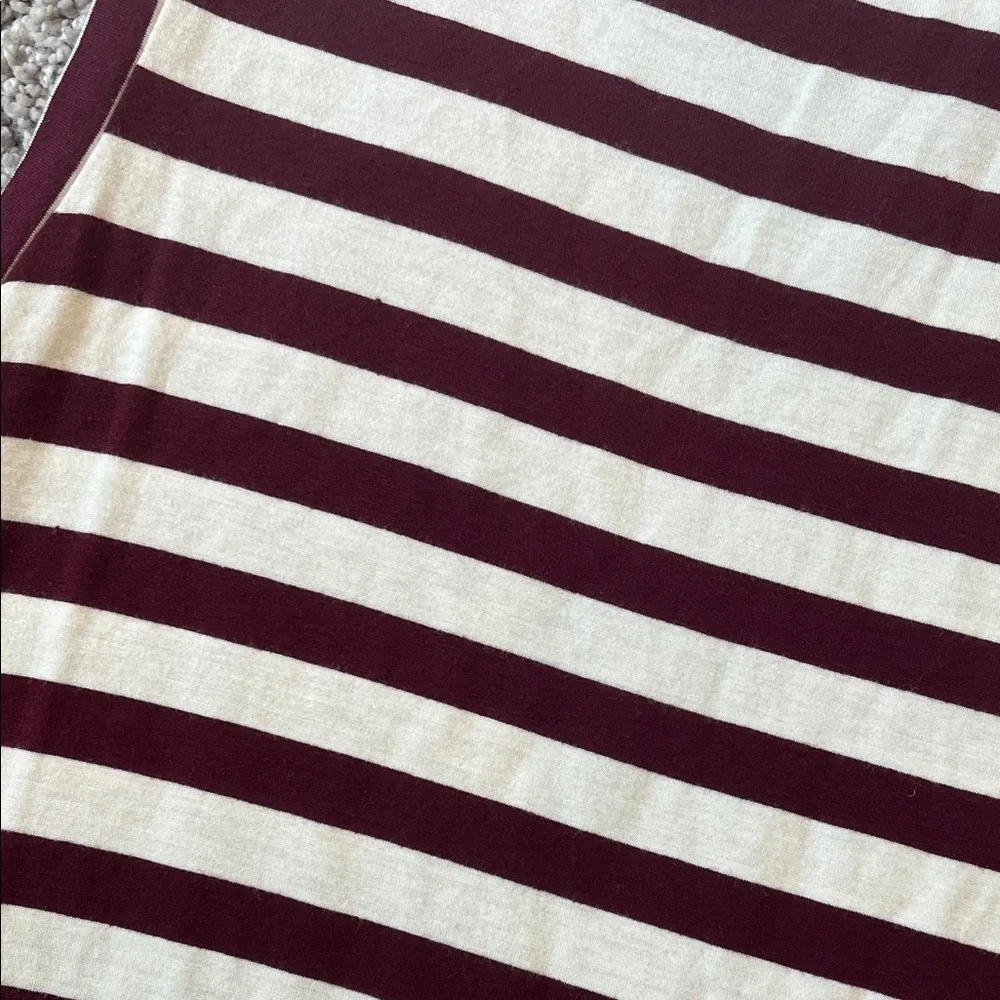 Banana Republic Maroon and White Striped Tank Top - Picture 5 of 5